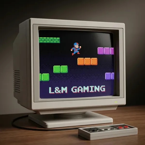 משחק פלטפורמר וינטג׳ בסגנון 8-ביט