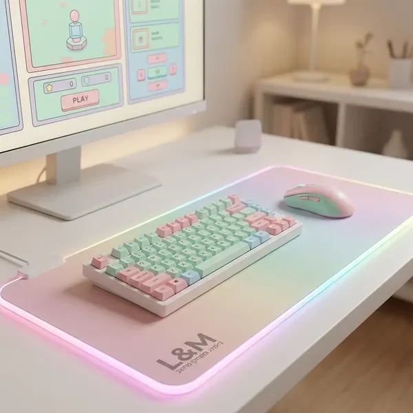 ציוד היקפי לגיימינג עם מקלדת מכנית ועכבר